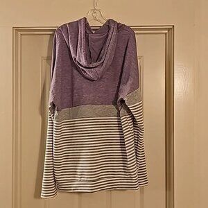 Purple and Grey Sweatshirt Large